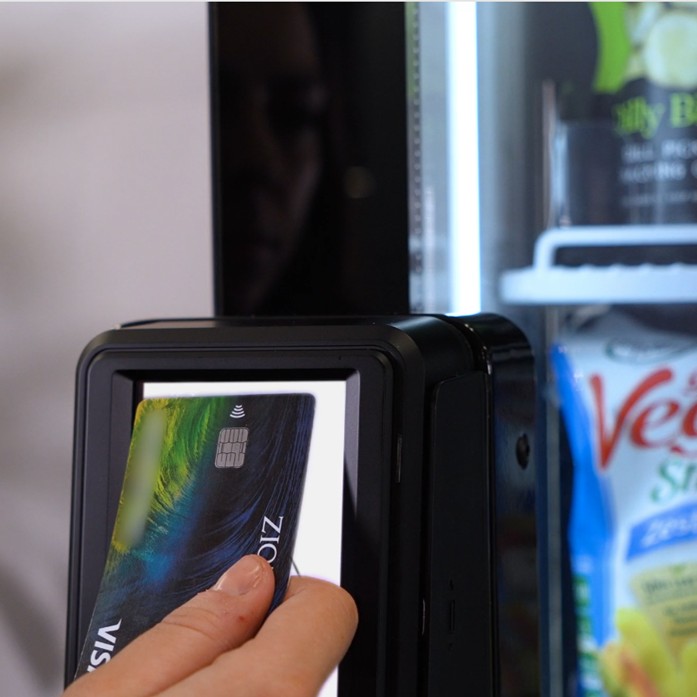Tapping a credit card to unlock SmartMart